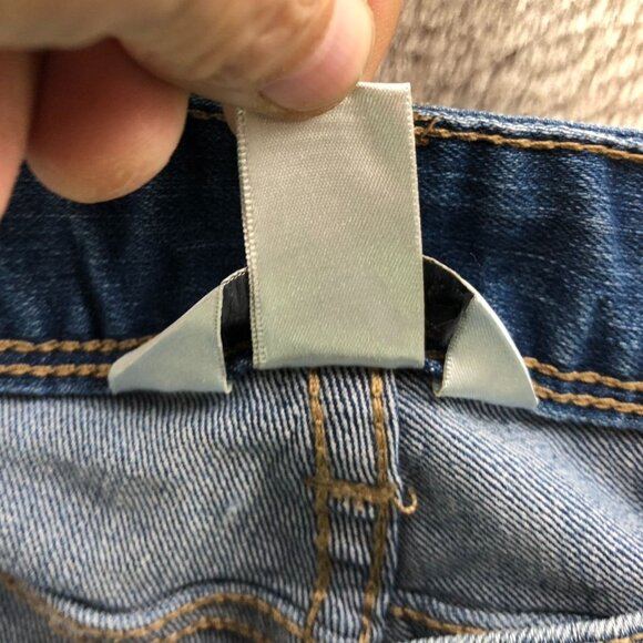 Christopher & Banks Womens Jeans Size 14 Skinny Leg Blue Denim Embroidered Y2K - Picture 15 of 16